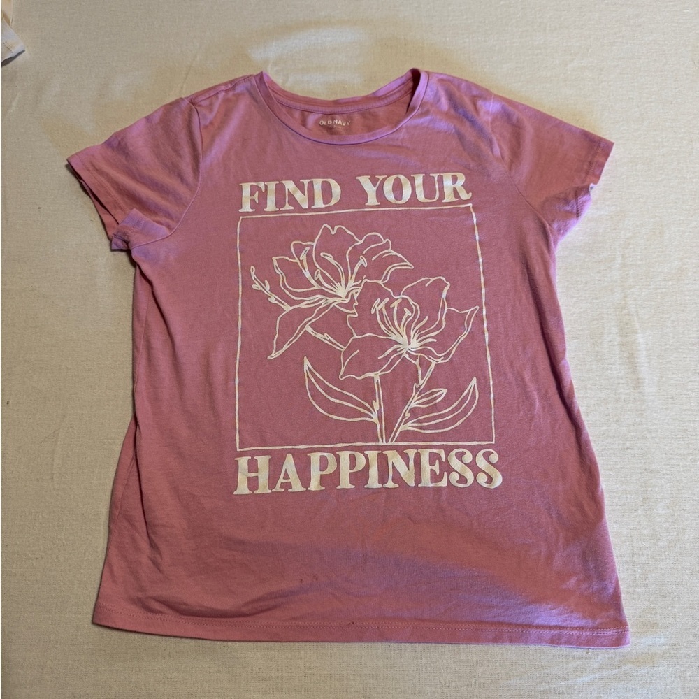 Old Navy Girls XL 14/16  Pink Graphic Tee‎